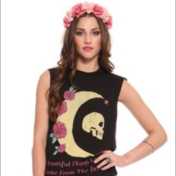 Rare Jac Vanek Beautiful Things Tank, Sz S - Picture 4 of 4